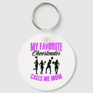 My Favourite Cheerleader Calls Me Mum Cheerleading Key Ring