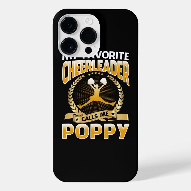 My Favourite Cheerleader Calls Me Poppy Cheerleadi iPhone Case (Back)