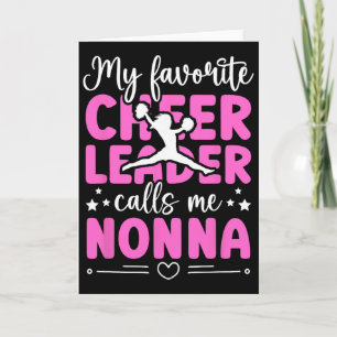 My Favourite Cheerleader Nonna Cheer Nonna Grandma Card