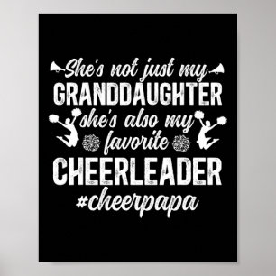 My Favourite Cheerleader Papa Cheer Papa Cheerlead Poster