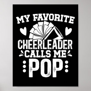 My Favourite Cheerleader Pop Cheer Pop Grandpa Poster