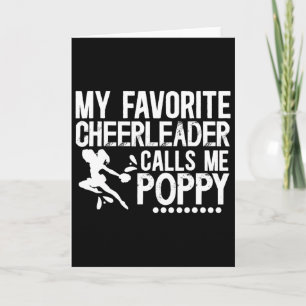 My Favourite Cheerleader Poppy Cheer Poppy Grandpa Card