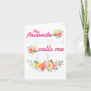 My Favourite Chemical Engineer Calls Me Mum Card