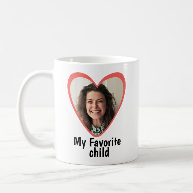 My Favourite Child Custom Photo Coffee Mug (Left)