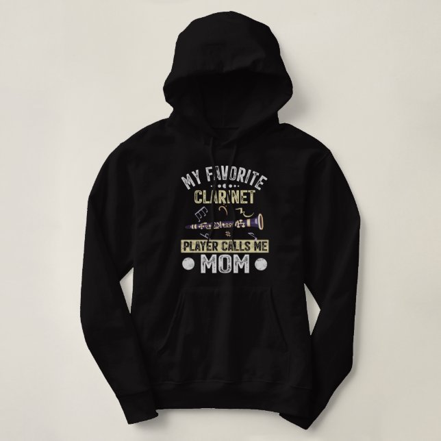 My Favourite Clarinet Player Calls Me Mum Marching Hoodie (Design Front)