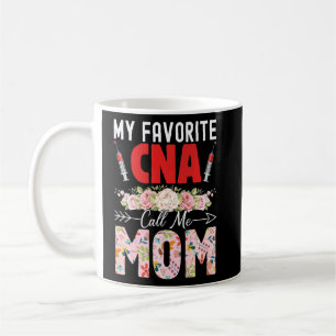 My Favourite Cna Calls Me Mum Floral Mother's Day  Coffee Mug