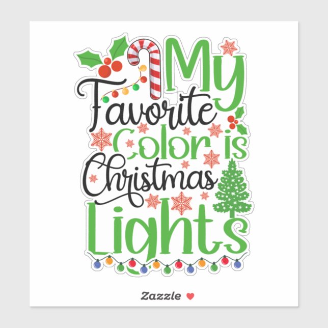 My Favourite Colour is Christmas Lights-55667 (Sheet)