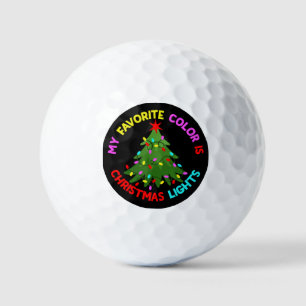 My Favourite Colour is Christmas Lights-78678 Golf Balls