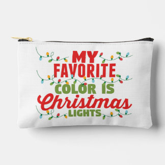 My Favourite Colour Is Christmas Lights Accessory Pouch