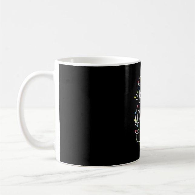 my favourite colour is christmas lights coffee mug (Left)