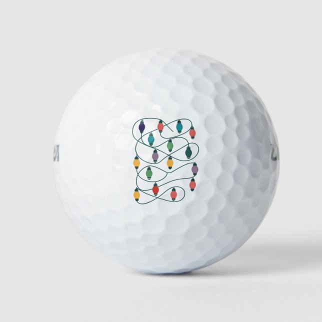 My Favourite Colour Is Christmas Lights Funny Paja Golf Balls (Front)