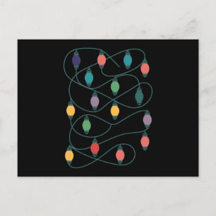 My Favourite Colour Is Christmas Lights Funny Paja Postcard