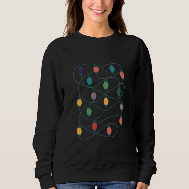My Favourite Colour Is Christmas Lights Funny Paja Sweatshirt (Front)