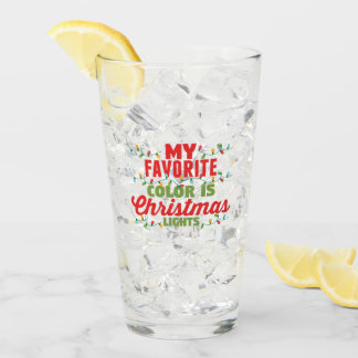 My Favourite Colour Is Christmas Lights Glass