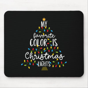 My Favourite Colour Is Christmas Lights Kids Boy W Mouse Pad