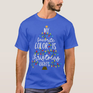 My Favourite Colour Is Christmas Lights Kids Boy W T-Shirt