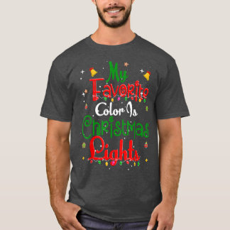 My Favourite Colour Is Christmas Lights Kids Boy W T-Shirt