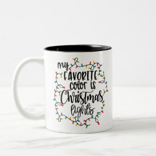 My Favourite Colour Is Christmas Two-Tone Coffee Mug