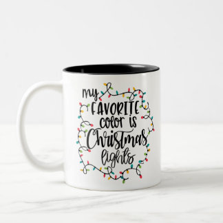My Favourite Colour Is Christmas Two-Tone Coffee Mug