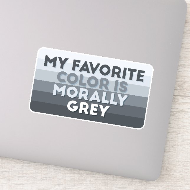 My favourite colour is morally grey (Detail)