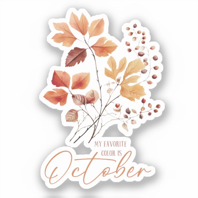 My Favourite Colour Is October –Autumn Leaves & Pi (Front)