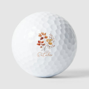 My Favourite Colour Is October –Autumn Leaves & Pi Golf Balls