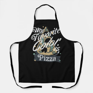 My Favourite Colour Is Pizza Cooking Lover Food Apron