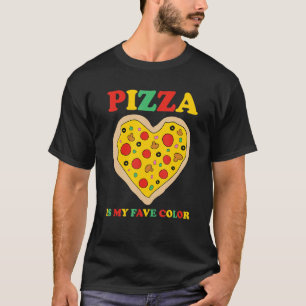 My Favourite Colour Is Pizza   Pepperoni Slice Dou T-Shirt