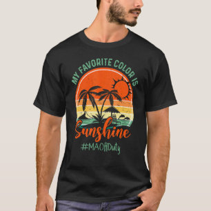 My Favourite Colour Is Sunshine Ma Off Duty Sunset T-Shirt
