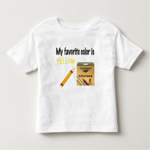 My Favourite Colour is Yellow Toddler T-Shirt