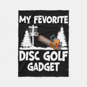My Favourite Disc Golf Gadget Frisbee Golfer Disc  Fleece Blanket