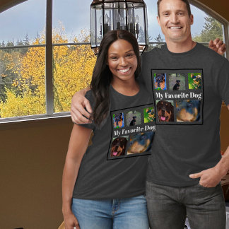 My Favourite Dog Create Your Own 6-Photo T-Shirt