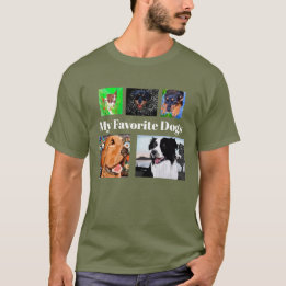 My Favourite Dogs Create Your Own 5-place T-Shirt