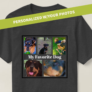 My Favourite Dogs Create Your Own 5-place  T-Shirt