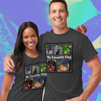 My Favourite Dogs Template 5-photo T-Shirt