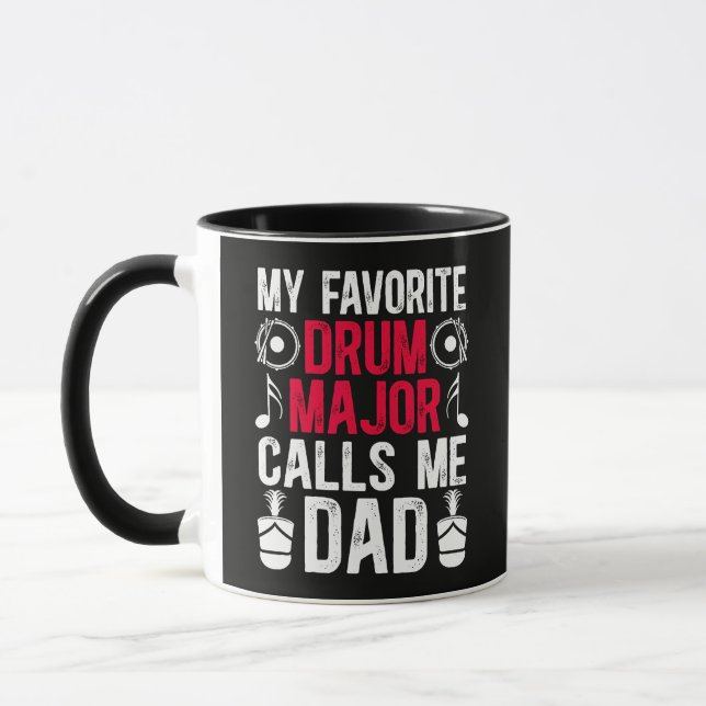 My Favourite Drum Major Dad Of A Drum Mug (Left)
