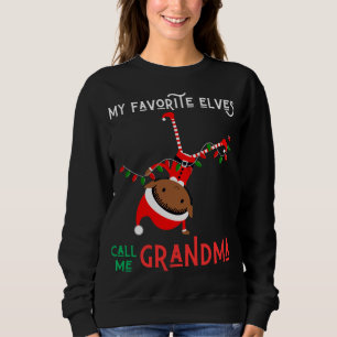 My Favourite Elves Call Me Grandma Nana Mimi Xmas Sweatshirt