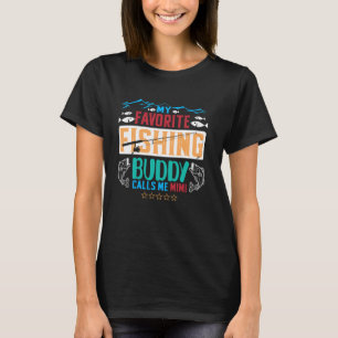 My Favourite Fishing Buddy Calls Me MiMi Funny Fis T-Shirt