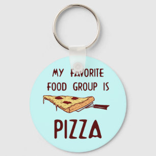 My Favourite Food Group is Pizza Key Ring