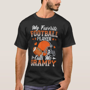 My Favourite Football Player Calls Me Grampy Famil T-Shirt