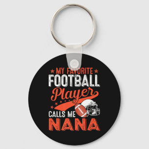 My Favourite Football Player Calls Me Nana Footbal Key Ring