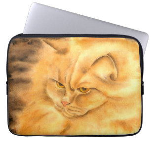 My favourite ginger cat  laptop sleeve