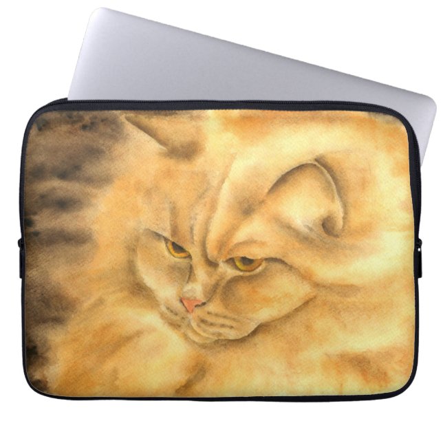My favourite ginger cat  laptop sleeve (Front)