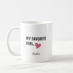 My Favourite Girl Personalised Daughter Gift Coffee Mug
