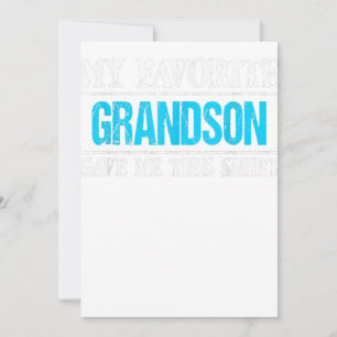 My Favourite Grandson Gave Me This Family Gift Holiday Card