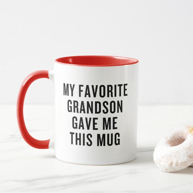 My Favourite Grandson Gave Me This Mug Funny (With Donut)