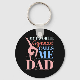 My Favourite Gymnast Calls Me Daddy Key Ring