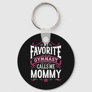 My Favourite Gymnast Calls Me Mummy Gymnastics Key Ring