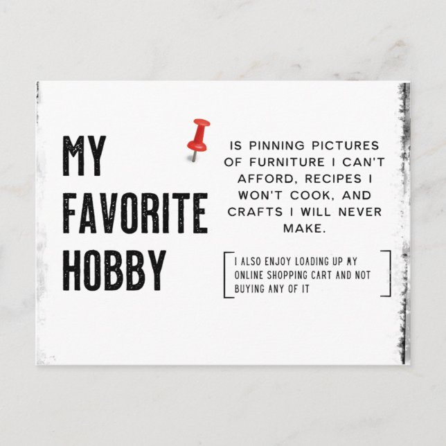 My Favourite Hobby Is Postcard (Front)