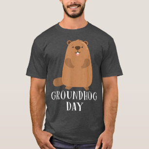 My Favourite Holiday Ground Hog Happy Groundhog Da T-Shirt